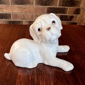 Vintage Porcelain Puppy Figurine